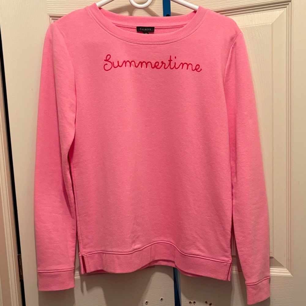 Talbots Pink 'Summertime' Sweatshirt